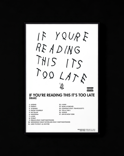 If You're Reading This It's Too Late