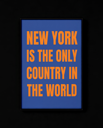 New York Is The Only Country In The World