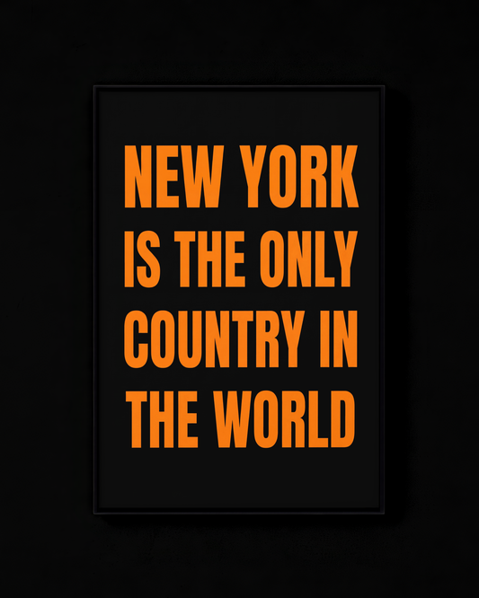 New York Is The Only Country In The World