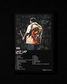 Last Lap poster by Rod Wave — black colorway, black-and-white album art print
